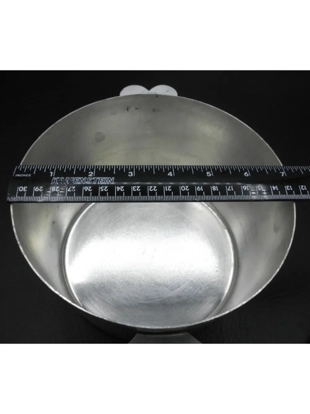 French Charlotte Pot Heart Handles France Flan Custard Pan No 18 with Lid Clean